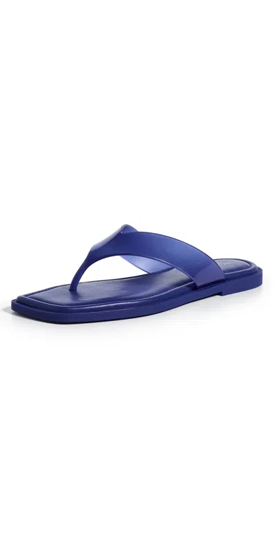 Rag & Bone Gracie Jelly Thong Sandals Dpblu In Blue