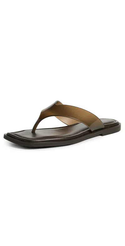 Rag & Bone Gracie Jelly Thong Sandals Java In Brown