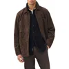 Rag & Bone Graham Suede Chore Jacket In Brown