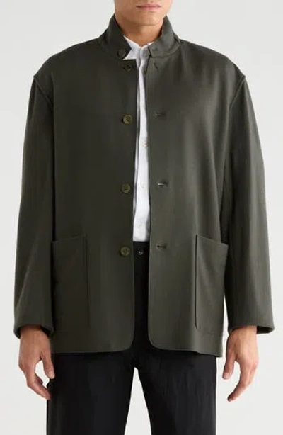 Rag & Bone Gramercy Japanese Wool Cardigan In Green