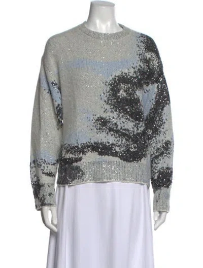 Pre-owned Rag & Bone Graphic Print Crew Neck Sweater