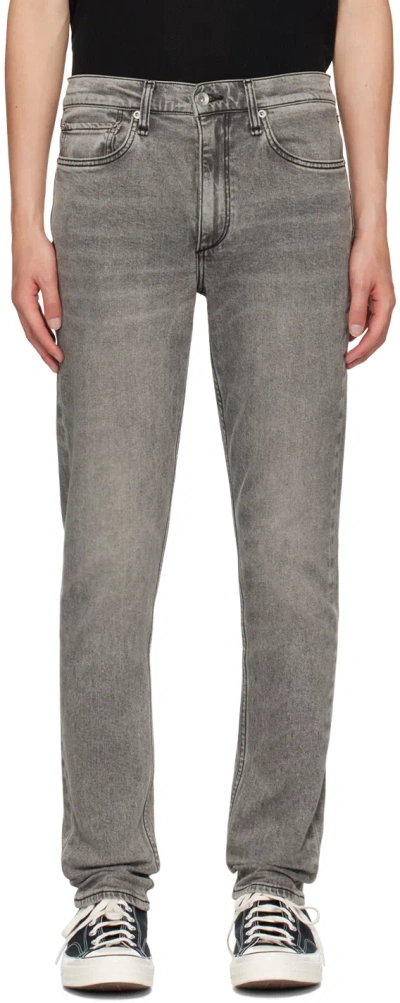 Rag & Bone Gray Fit 2 Jeans In Greyson