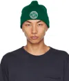 Rag & Bone Charlie Logo Patch Wool Blend Beanie In Green