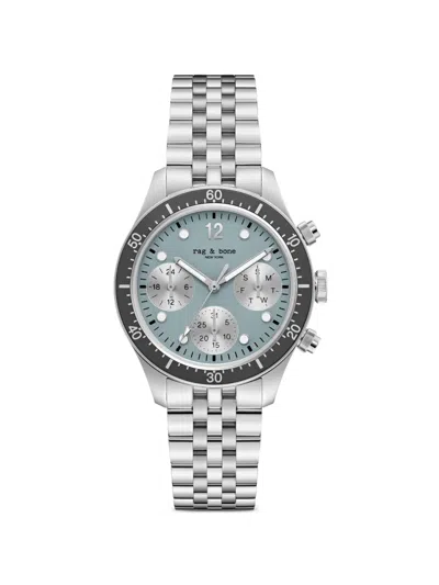Rag & Bone Greer 38mm Watch In Silver