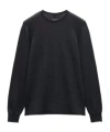 Rag & Bone Gregory Crewneck Sweater In Black