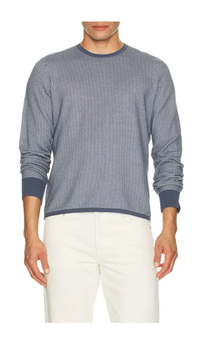 Rag & Bone Gregory Merino Crewneck Sweater In Blue