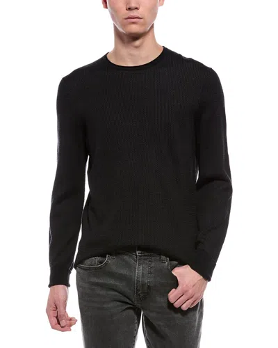 Rag & Bone Gregory Wool-blend Crewneck Sweater In Black