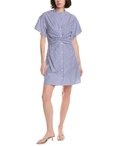 Rag & Bone Gretchen Stripe Poplin Shirtdress In Blue