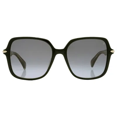 Rag & Bone Grey Gradient Butterfly Ladies Sunglasses Rnb1048/g/s 0807/9o 55 In Black