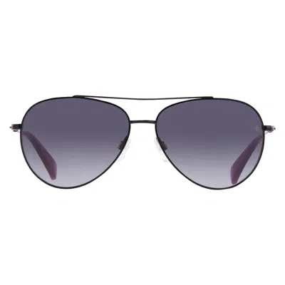 Rag & Bone Grey Gradient Pilot Ladies Sunglasses Rnb1064/g/s 0807/9o 58 In Black