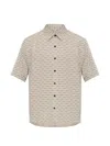 Rag & Bone Grid-pattern Short-sleeve Shirt In Brown