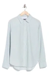 Rag & Bone Griffin Hemp & Cotton Button-up Shirt In Blue
