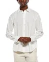 Rag & Bone Tomlin Stretch Dobby Button Front Shirt In White