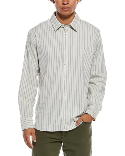Rag & Bone Griffin Stripe Shirt In White