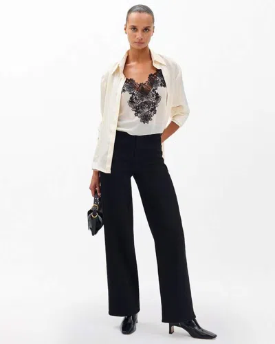 Rag & Bone Hadley Wide-leg Jeans In Black