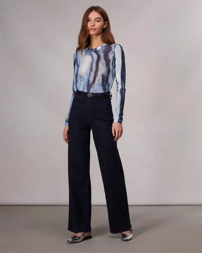 Rag & Bone Hadley Wide-leg Jeans In Blue