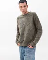 Rag & Bone Hand-knit Entrelac Wool Sweater In Gray