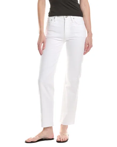 Rag & Bone Harlow Ankle Jean In White