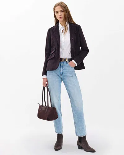 Rag & Bone Harlow Ankle Straight Jeans In Blue