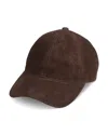 Rag & Bone Harlow Cotton Corduroy Baseball Cap In Brown
