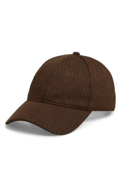 Rag & Bone Harlow Baseball Cap In Brown