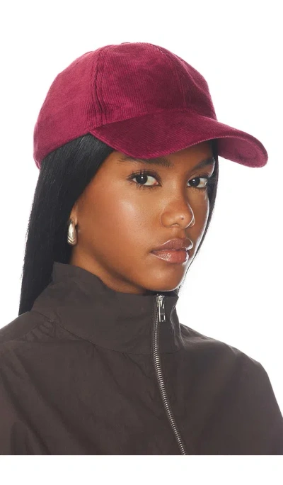 Rag & Bone Harlow Baseball Cap In Red