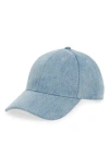 Rag & Bone Harlow Cotton Baseball Cap In Blue