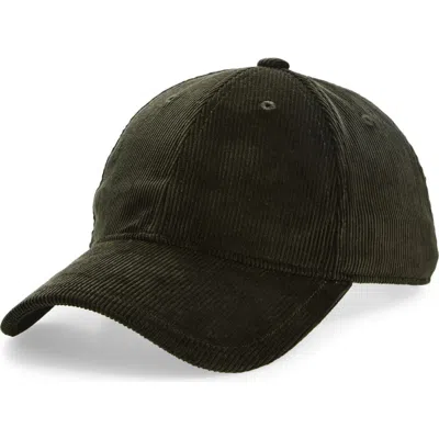 Rag & Bone Harlow Cotton Corduroy Baseball Cap In Gray