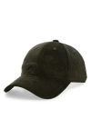 Rag & Bone Harlow Cotton Corduroy Baseball Cap In Green