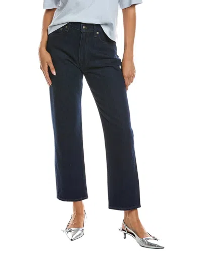 Rag & Bone Harlow Mid Rise Ankle Straight Jean In Blue