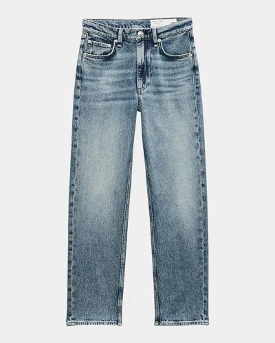 RAG & BONE HARLOW MID-RISE ANKLE STRAIGHT JEANS