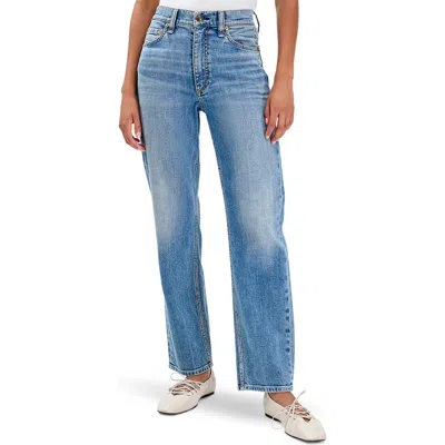 Rag & Bone Harlow Mid Rise Ankle Straight Leg Jeans In Amity