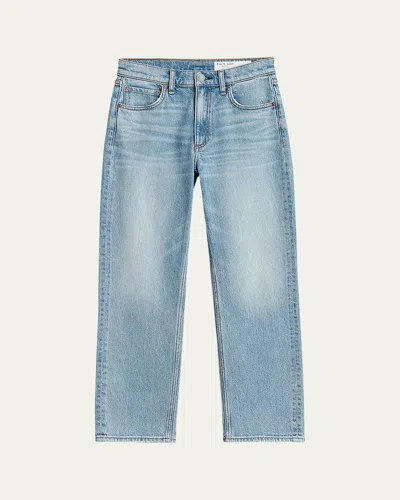 Rag & Bone Harlow Mid-rise Ankle Straight Jeans In Lou