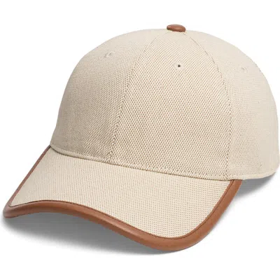 Rag & Bone Harlow Pinstripe Baseball Cap In Neutral