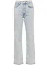Rag & Bone Harlow Straight-leg Jeans In Blue