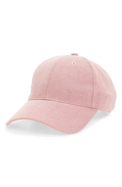 Rag & Bone Harlow Twill Baseball Cap In Pink