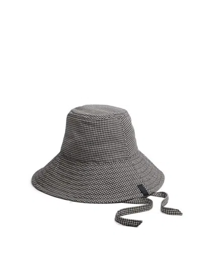 Rag & Bone Harper Gingham Sun Hat In Neutral