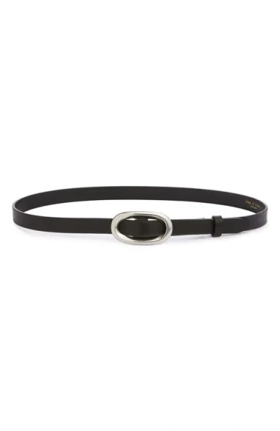 Rag & Bone Harper Leather Belt In Black