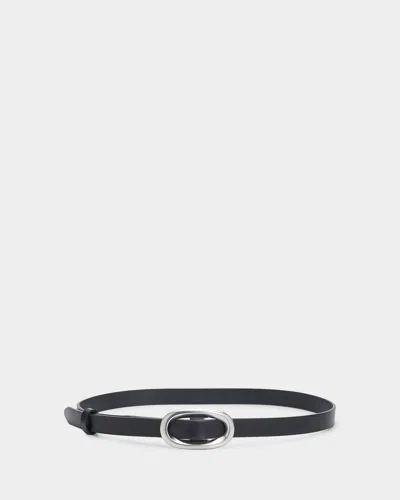 Rag & Bone Harper Leather Belt In Black
