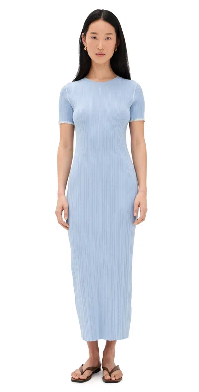 Rag & Bone Harper Midi Dress Sky In Blue
