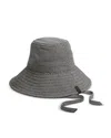 Rag & Bone Harper Gingham Sun Hat In Gray