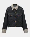 Rag & Bone Harriet Denim Trucker Jacket In Twilight Rinse Combo In Blue