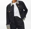 Rag & Bone Harriet Denim Trucker Jacket In Twilight Rinse Combo In Multi