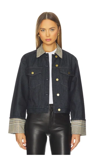 Rag & Bone Harriet Denim Trucker Jacket In Multi