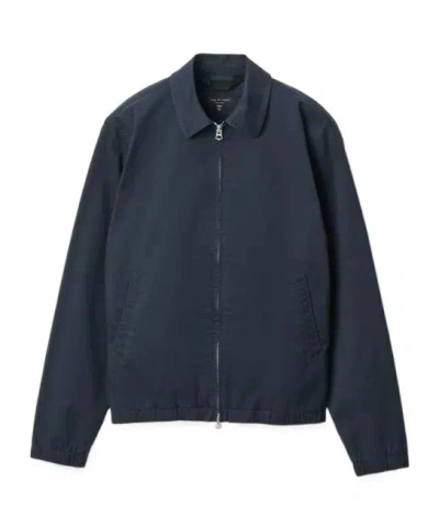 Rag & Bone Harrington Stretch Cotton Twill Jacket In Blue