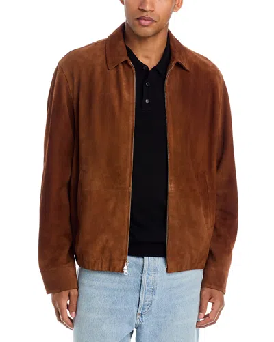 Rag & Bone Harrington Suede Jacket In Brown