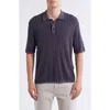 Rag & Bone Harvey Garment Dye Polo In Blue