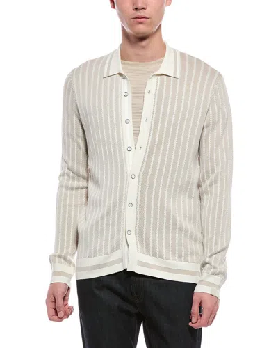 Rag & Bone Harvey Rib Shirt In White