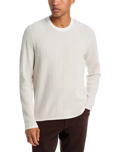 Rag & Bone Harvey Ribbed Crewneck Sweater In White