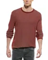 Rag & Bone Harvey Crewneck Cotton Sweater In Red